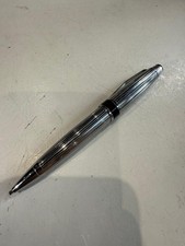 Cross Ribbed Propelling Pencil with Lead Chrome Finish