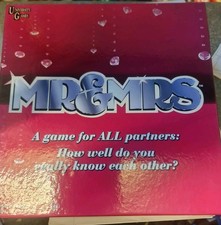 609. Mr & Mrs Board Game All New Edition For Partners Complete University Games 