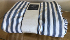 John Lewis x Sanderson Pinetum Stripe Blue/White Stripe Duvet Cover Set - King