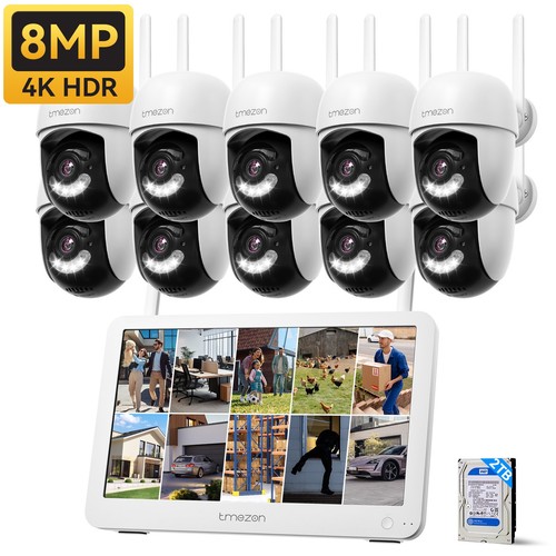 Wireless 8mp cctv system - wireless, 4k