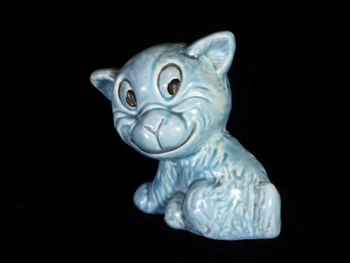 1940s sylvac blue cat - blue,