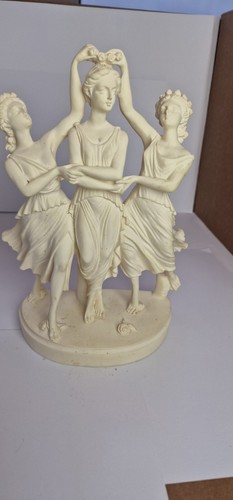 Antique three ladies statue - ladies,