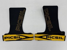PICSIL Golden Eagle Hand Grips Fingerless Grip Wrist Support for Weightlifting