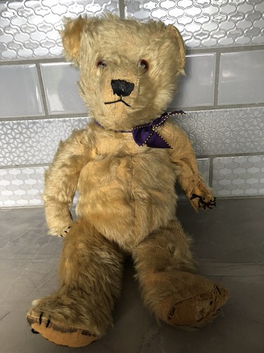 Characterful old antique teddy - characterful,