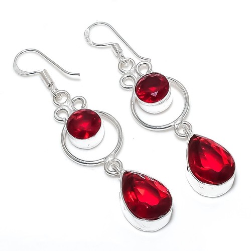 Red garnet gemstone handmade - garnet,