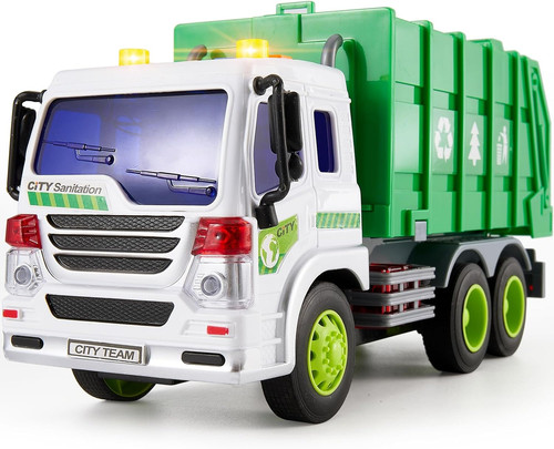 Hersity garbage truck - garbage, bin