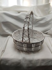 White Shabby Chic Basket with