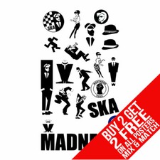 MADNESS BB1 SKA POSTER ART PRINT A4 A3 SIZE BUY 2 GET ANY 2 FREE