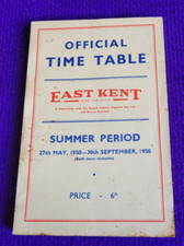 EAST KENT ROAD CAR Co. WINCHELSEA SUMMER MAY-SEPT 1950 BUS COACH MAP TIMETABLE