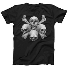 Skull T-Shirt Rock Heavy Metal Gift T-shirt for Men and Women (S-5XL)