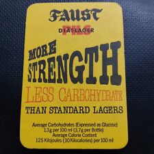Eldridge Pope Faust Lager Beer Mat.