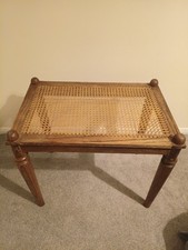 Mid Century Teak Toned Cane