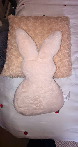 Plush rabbit shaped cushion - rabbit,