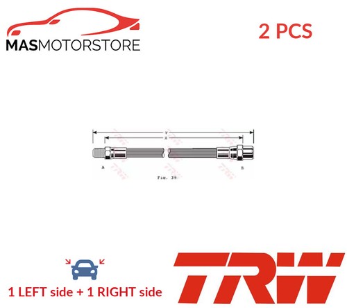 Brake hose line pipe - front, trw