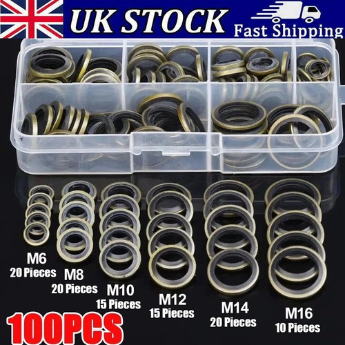 100pcs m16 car bonded seal - 100pcs,