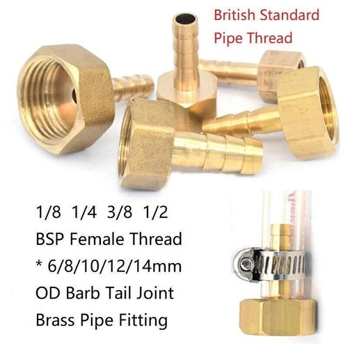 Brass coupler 12 14mm - brass, 6/8/10/12/14mm