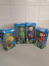 4 Rare Vintage 1996 Teletubbies Squeaky Vinyl Figure Ragdoll Boxed Figures