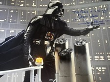 Dave Prowse Hand Signed Photo 16x12 Inch Autograph Includes COA Star Wars Vader