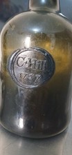 MODIFIED Antique C.HILL  1757 Sealed Wine Onion Bottle