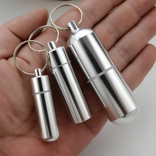 Waterproof aluminum alloy pill - aluminum,