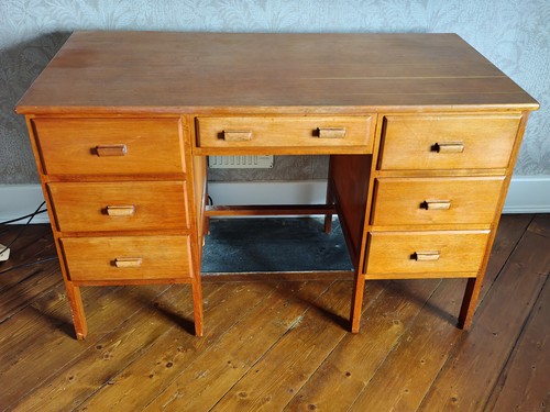 Office desk solid - wood, vintage