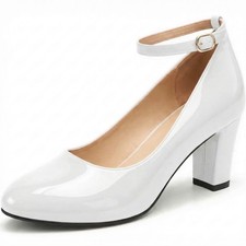 WOMENS LADIES BLOCK HEEL ANKLE