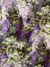 Vintage Wisteria Fabric~ 1950s~Cotton ~New~ 3.2 Meters
