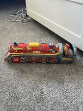 vintage tin train mountain