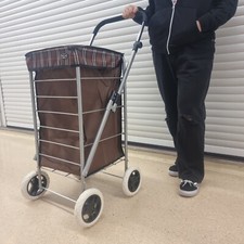 NEW! 4 Wheel Folding Shopping Trolley Mobility Trolley Bag Cart Market Laundry