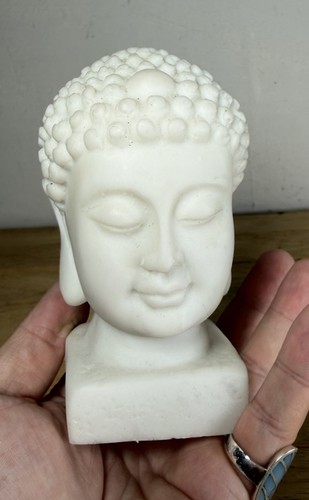 Stoneware meditating buddha - stoneware,