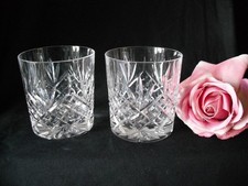 Pair of Vintage  Lead Crystal