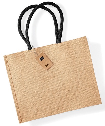Large jute shopping bag - shopping,