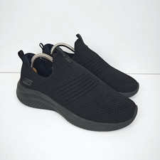 Skechers UK 5 Black Trainers Women's Ultra Flex 3.0 Classy Charm Mesh Slip On