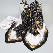 Women Square 90 cm Shawl Satin