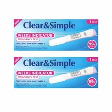 Clear simple pregnancy test - 2x,