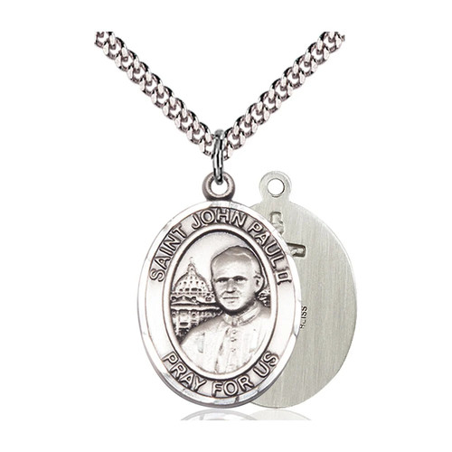 John paul oval medal - st,