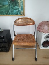 VTG 70s child's rattan steel