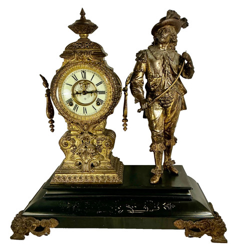 Large ansonia 1880s figural - ansonia,