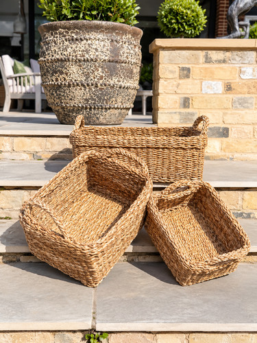 Chunky woven seagrass - seagrass, storage