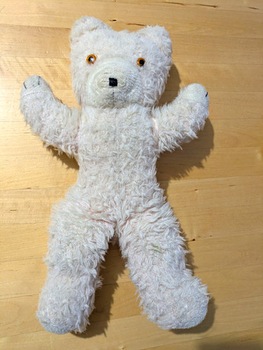 1960s pink plush teddy bear - ,