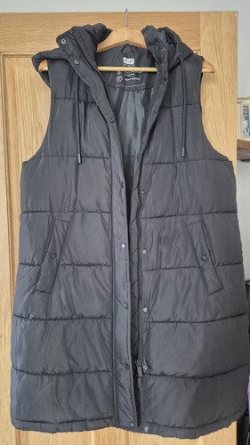 Black hooded padded - black,