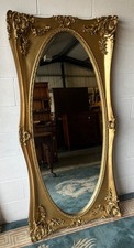 Vintage Laura Ashley Beth Gold Gilt Framed French Louis Floor Standing Mirror