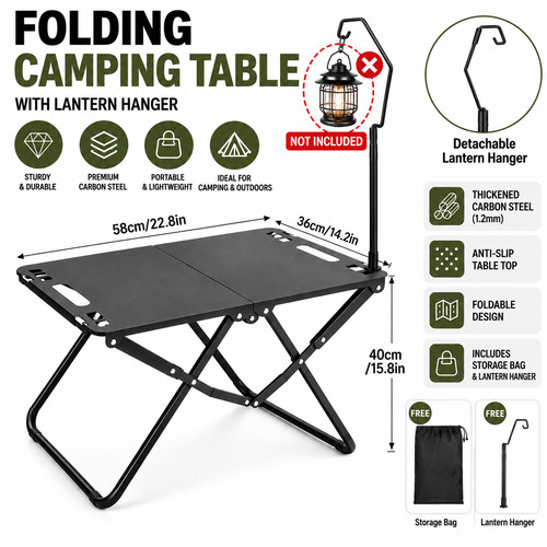 Folding camping table small - folding,