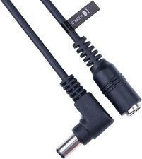 DC Power Extension Cable Right Angle 2.5mm 5.5mm Male to Female Jack 2m 6.6ft Co