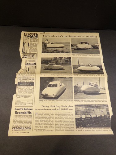 1949 parade magazine page - magazine,