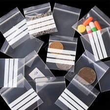 Grip Seal Bags WITH WRITE ON PANEL Resealable Polythene Cheapest Bags Clear Poly