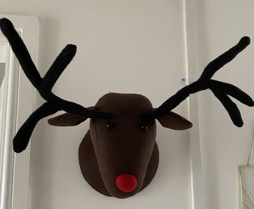 Christmas wall hung moose - christmas,
