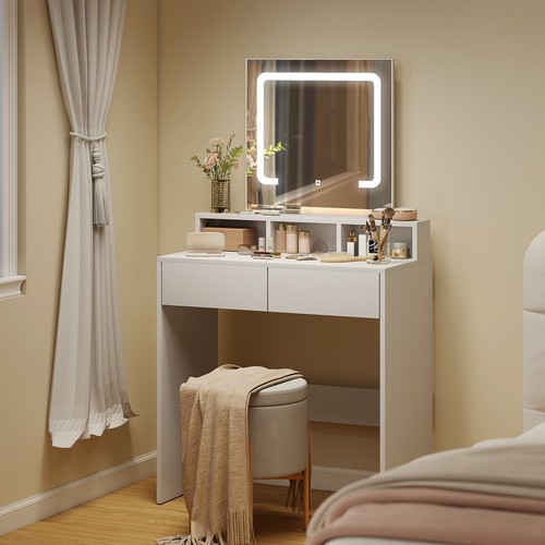 Vanity desk with mirror and - desk,