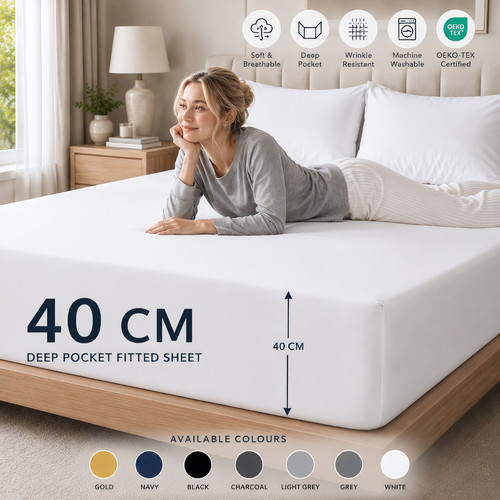 Extra deep 40cm - 40cm, fitted