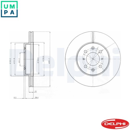 Brake disc bg2759 for mg - bg2759,
